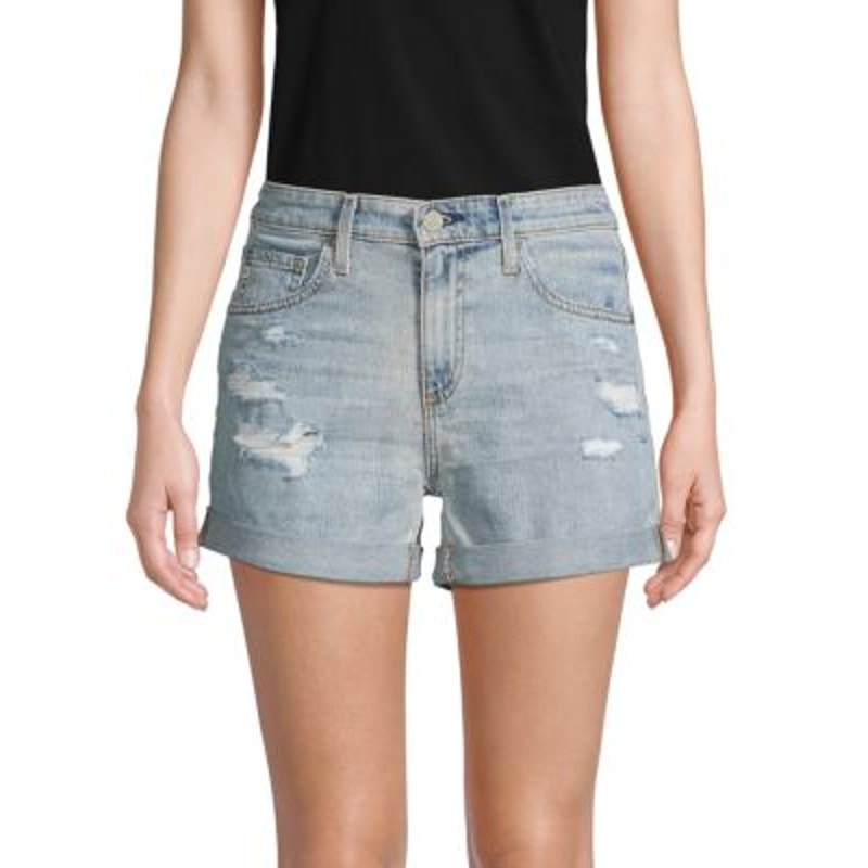 Ag Adriano Goldschmied The Hailey Ex-Boyfriend Roll-Up Jean Shorts Size 24r
